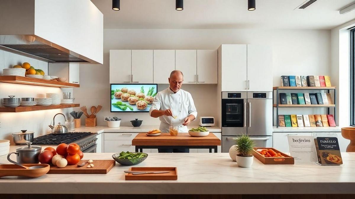 Aulas de culinária gourmet com chefs renomados online
