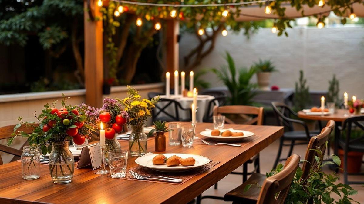 Cultivo de ervas aromáticas para receitas mediterrâneas em jantares exclusivos em casa