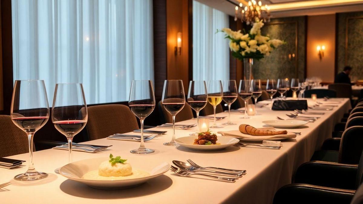 Harmonização de vinhos para pratos de alta gastronomia