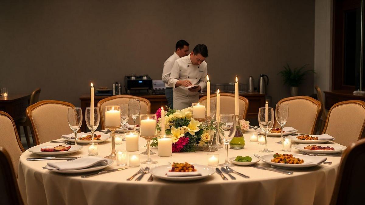 Receitas exclusivas para eventos especiais com assistência de chef