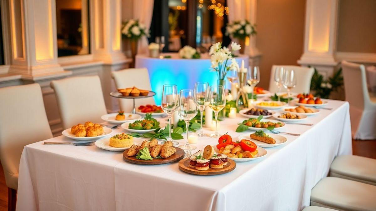 Tendências de culinária gourmet para eventos especiais