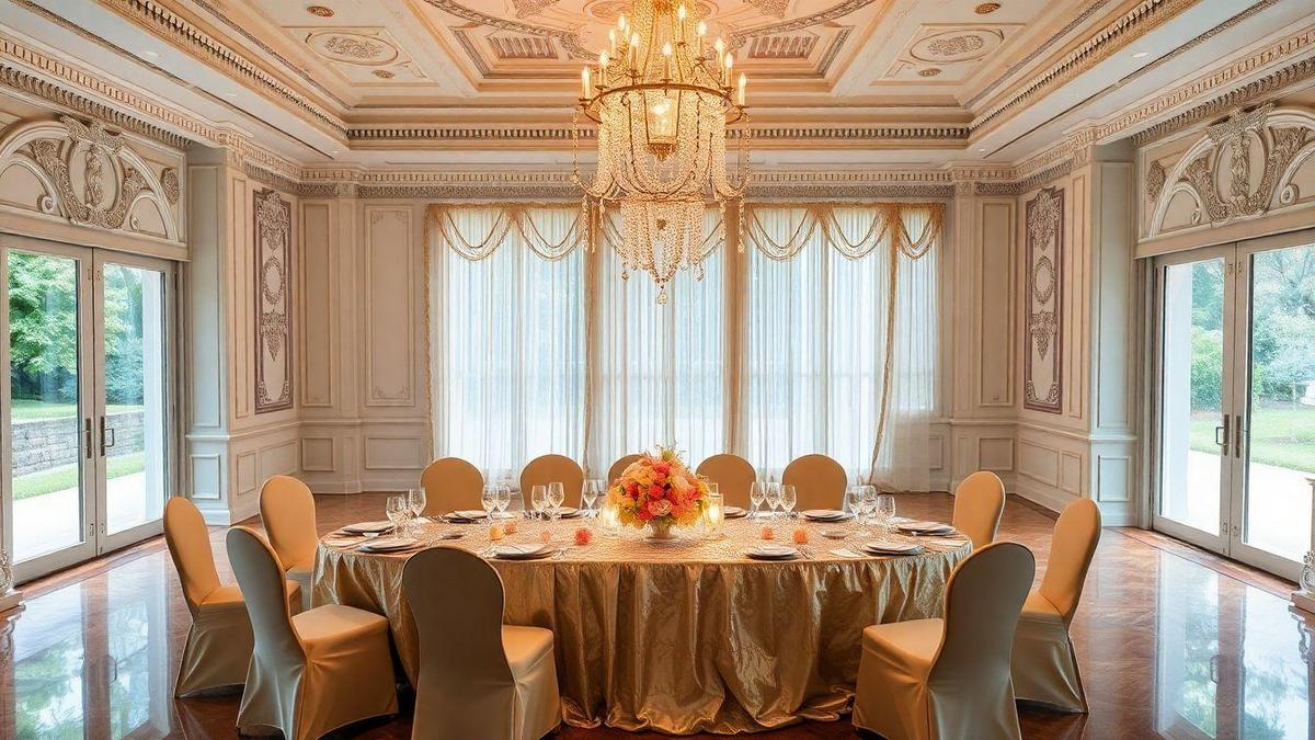 Tendências de decoração de mesa para banquetes de luxo em residências